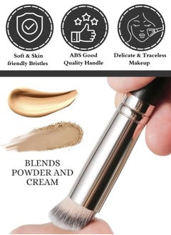 TRENZ Flat Angled Concealer Brush Under Eye Contour Makeup Brush  - Image 2