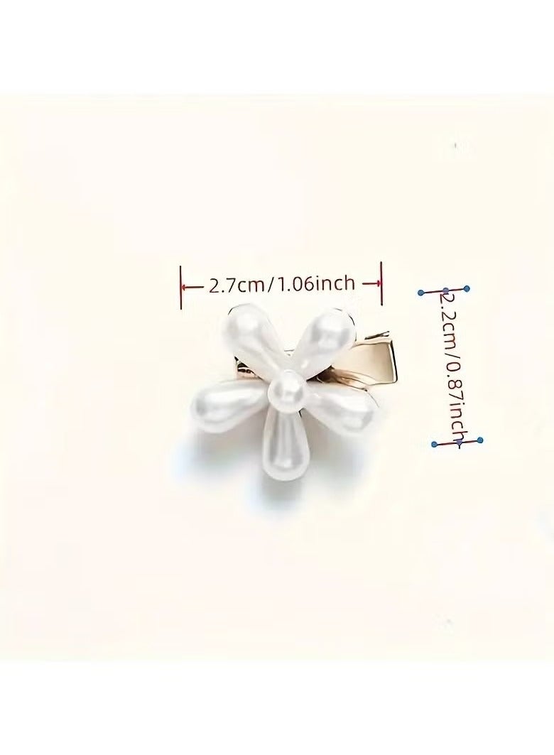 6pcs Flower Clips Decor Hair Accessory Bridesmaid Flower Pretty Clips - Image 3