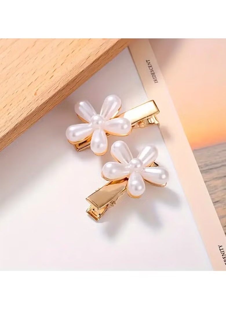 6pcs Flower Clips Decor Hair Accessory Bridesmaid Flower Pretty Clips - Image 4