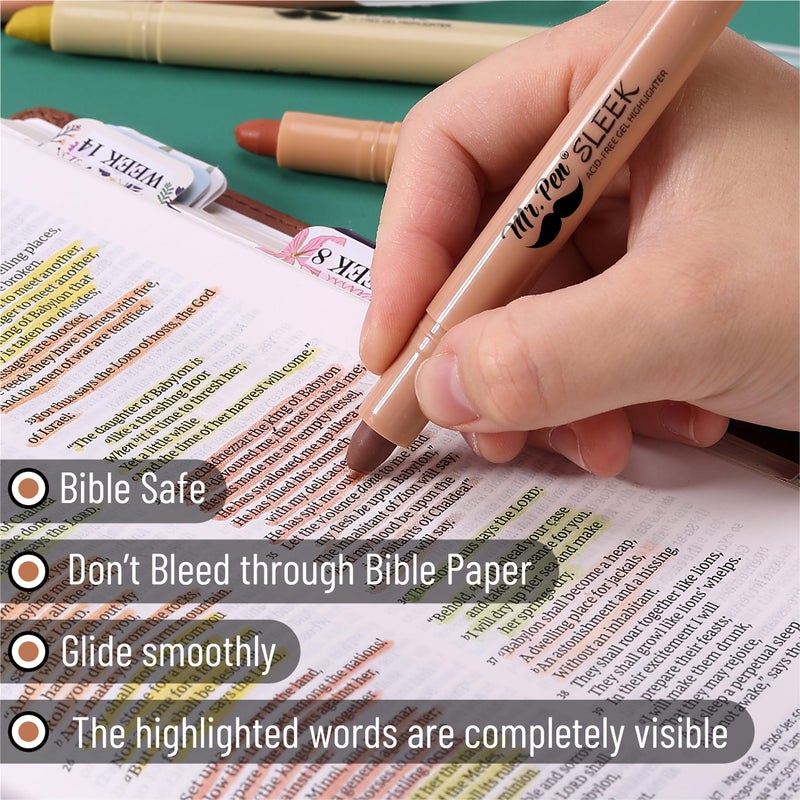 Mr. Pen- Gel Highlighter Set, 16 Pack, Assorted Colors, Bible Highlighters No Bleed Gift Set, No Bleed Highlighters, Christmas Gift - Image 5