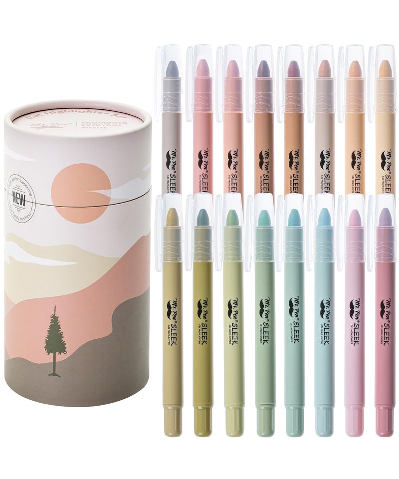 Mr. Pen- Gel Highlighter Set, 16 Pack, Assorted Colors, Bible Highlighters No Bleed Gift Set, No Bleed Highlighters, Christmas Gift - Image 1