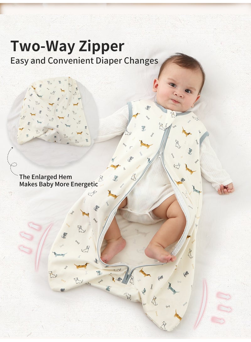 insular Baby Sleep Sack 100% Cotton Baby Sleeping Bag Sleeveless Unisex Baby Sleeping Sack Summer (L) - Image 4