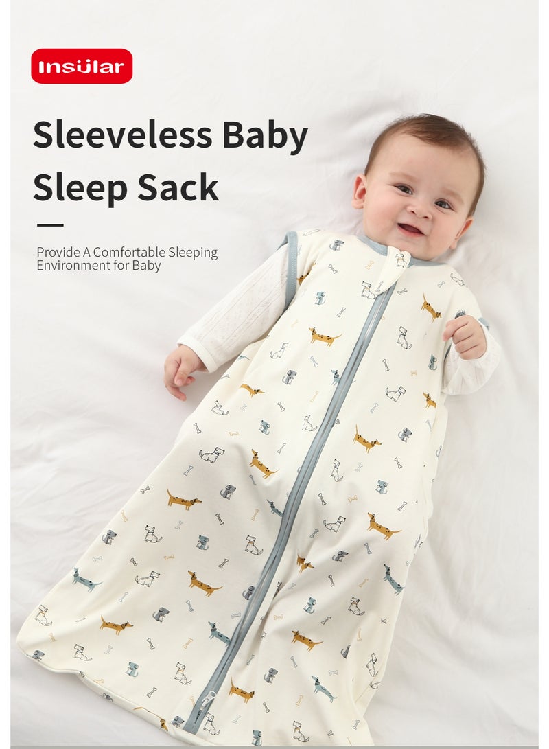 insular Baby Sleep Sack 100% Cotton Baby Sleeping Bag Sleeveless Unisex Baby Sleeping Sack Summer (L) - Image 5