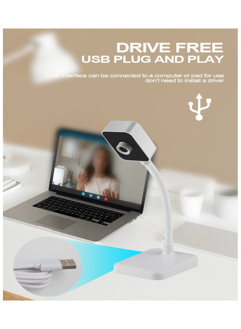 كاميرا ويب بدقة 1080P HD USB، كاميرا ويب عالية الدقة للكمبيوتر المحمول على سطح المكتب، كاميرا ويب عالية الدقة للكمبيوتر مع تركيز دقيق يدوي، كاميرا ويب بزاوية قابلة للتعديل، برنامج تشغيل مجاني، كاميرا ويب للكمبيوتر لمكالمات الفيديو، مؤتمرات الفيديو. - Image 5