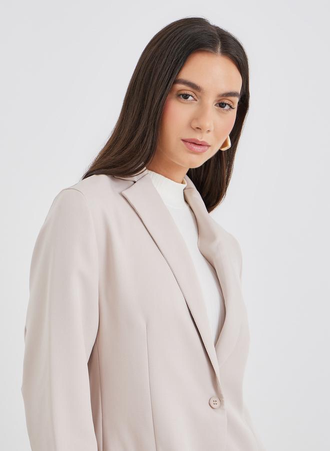 Take Two Solid Longline Blazer and Wide Leg Pants Co-Ods - Image 3