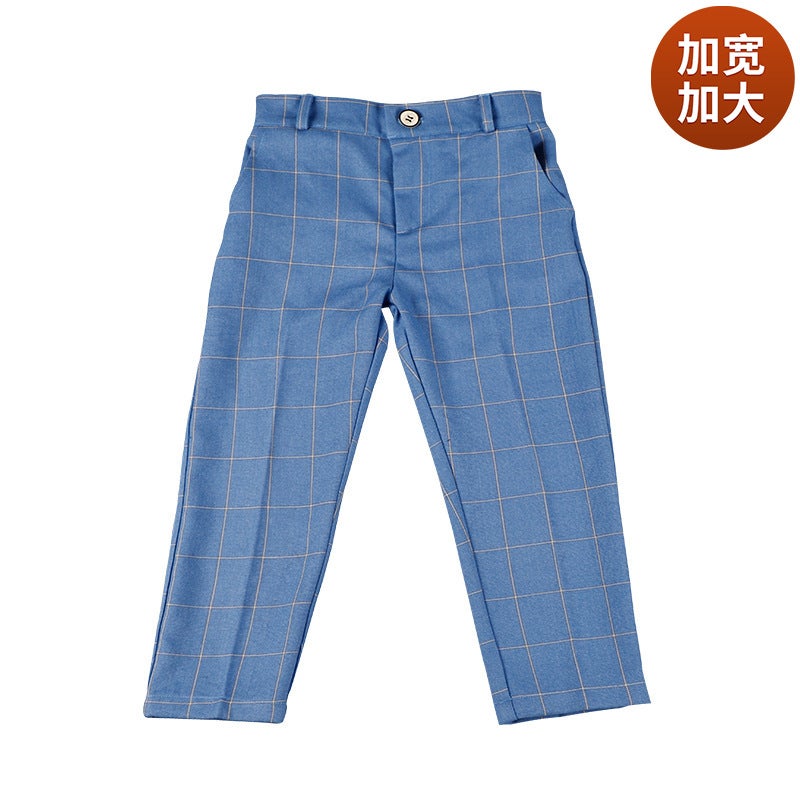 Boys' Trousers Children'S Single Pants Summer Student Performance Host Piano Dress Suit Pants One-Piece Delivery - Image 1