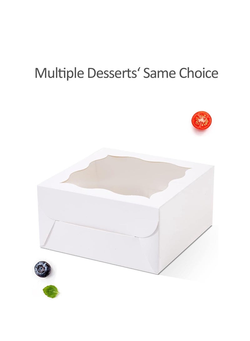 4x4x2.5 بوصة مربع الخبز الأبيض ، الشوكولاته ، الفراولة ، الوجبات الخفيفة ، ماكارون ، الخ ( 60 / 100 قطعة ) - Image 3