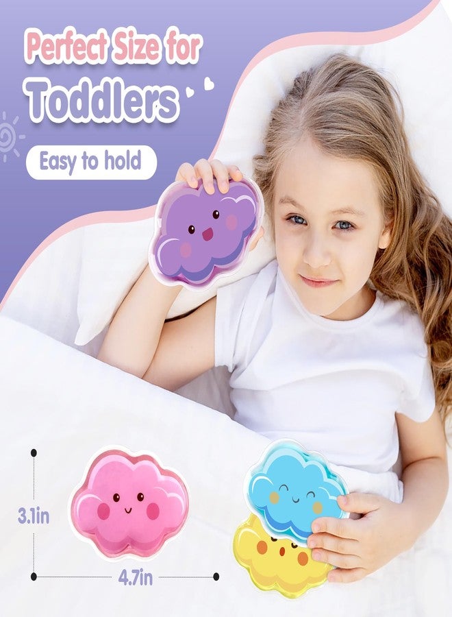 هيلف كمادات ثلج للأطفال من هيلف، كمادات ثلج قابلة لإعادة الاستخدام للأطفال الصغار، كمادات جل ملونة ساخنة وباردة لتخفيف آلام الأطفال والرضع، والكدمات، والإسعافات الأولية، عبوة من 4 قطع - Image 5