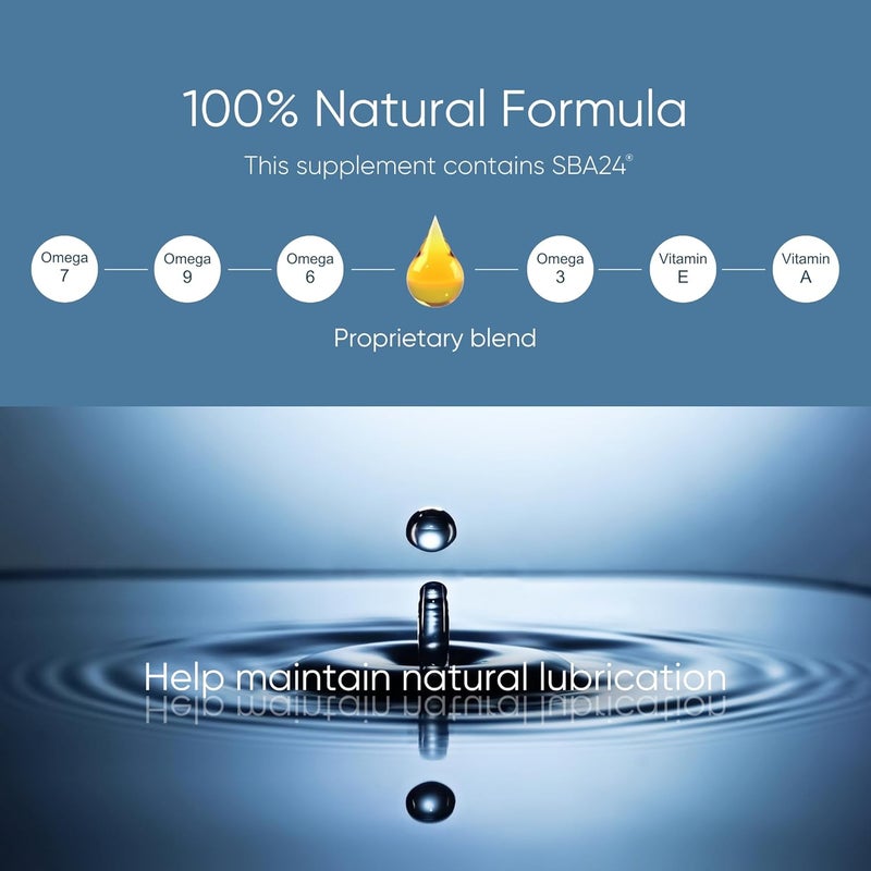 Membrasin Vaginal Moisture Support Vitality Pearls Menopause Supplement for Vaginal Dryness  Itch EstrogenFree Supplement 100 Natural Formula Made with Sea Buckthorn Oil 30 Oral Softgels - Image 3