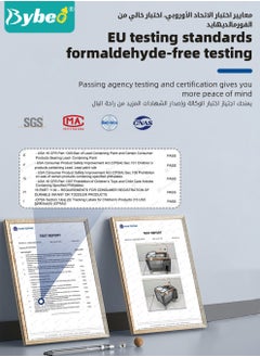 بيبو سرير الطفل 4 في 1، مع طاولة تغيير، قابلة للتعديل مع رف تخزين سعة كبيرة وألعاب للأطفال.  - Image 3