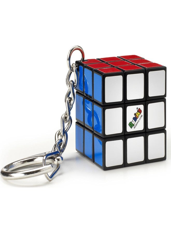 Rubik's Cube 3 x 3 Key Ring - Colourful Puzzle Game Rubik's - Mini Puzzle 3x3 Orginial Colour Matching - Classic Cube Problem Solving - Mini Version - 6064001 - Children's Toy 8 Years and Above - Image 1