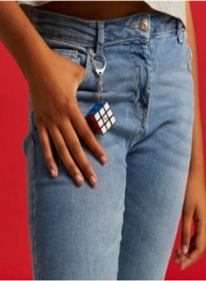 Rubik's Cube 3 x 3 Key Ring - Colourful Puzzle Game Rubik's - Mini Puzzle 3x3 Orginial Colour Matching - Classic Cube Problem Solving - Mini Version - 6064001 - Children's Toy 8 Years and Above - Image 5