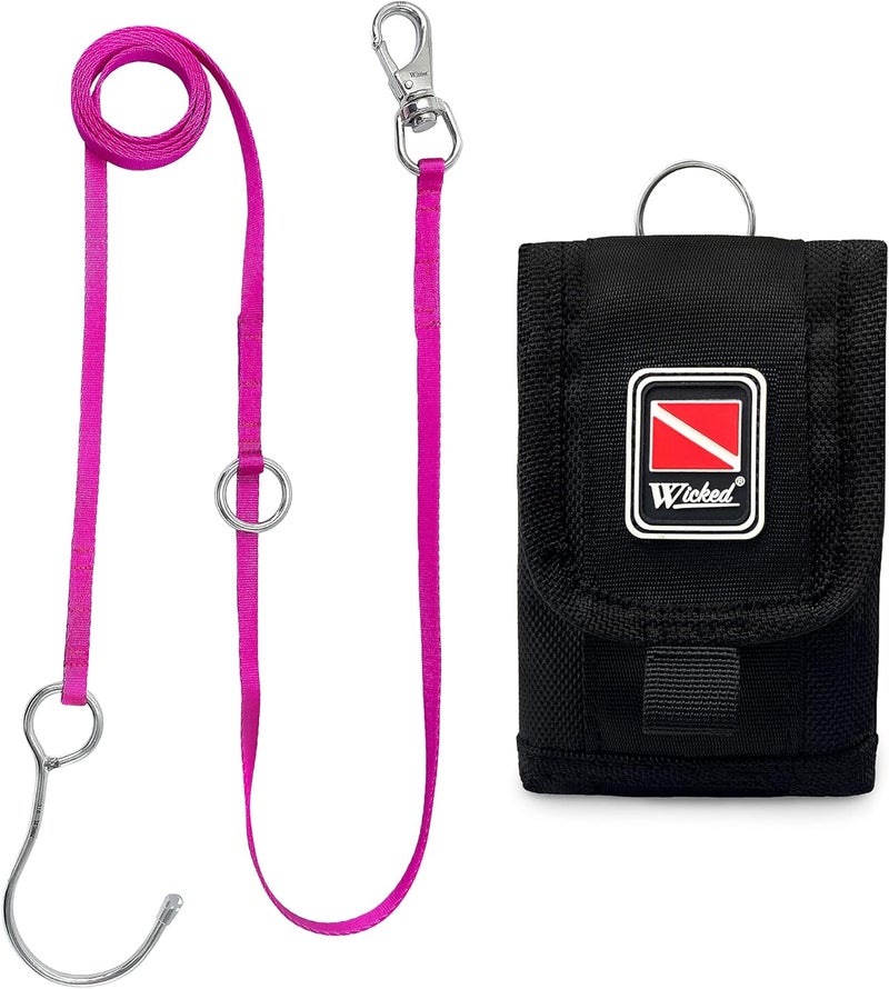 WICKED Scuba 316 Stainless Steel Multipoint Reef Hook 4-6 Ft. Length - Image 1