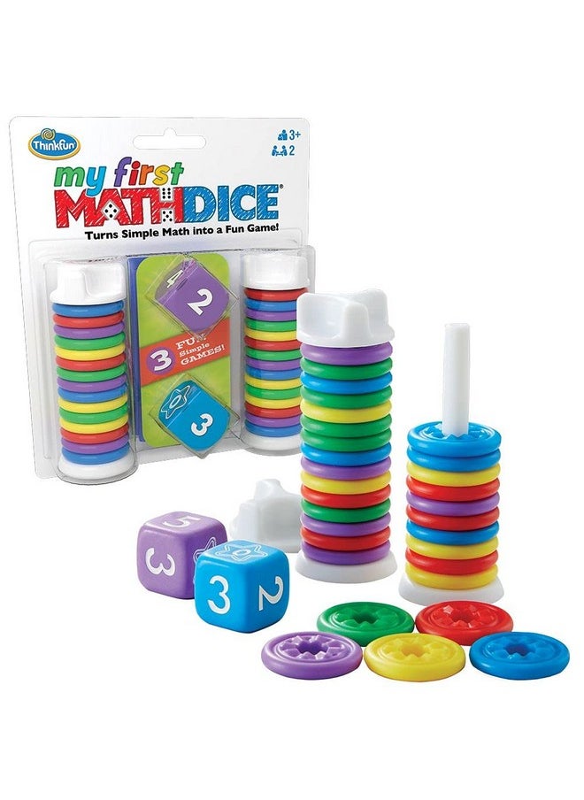 thinkfun Think Fun My First Math Dice - Engaging Counting Game For Kids | Enhances Math & Number Skills | Fun Learning Activity For Ages 3+  - Image 1