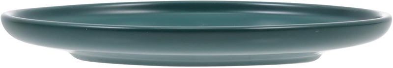 SHOWERORO Ceramic Cat Bowl Anti-Skid Shallow Pet Dish Green Cat Feeding Accessory Protective Neck Design Indoor Pet Supply - Image 1
