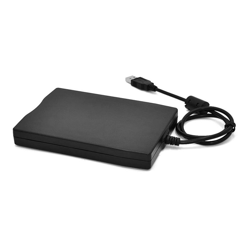 قارئ أقراص الأقراص المنخفضة USB: تصميم محمول خفيف الوزن أسود بحجم 3.5 بوصة - يعمل ببطاقة USB 2.0، توصيل و تشغيل مباشر لـ Windows XP/Win7/Win8/Win10/Vista/Mac OS - Image 4