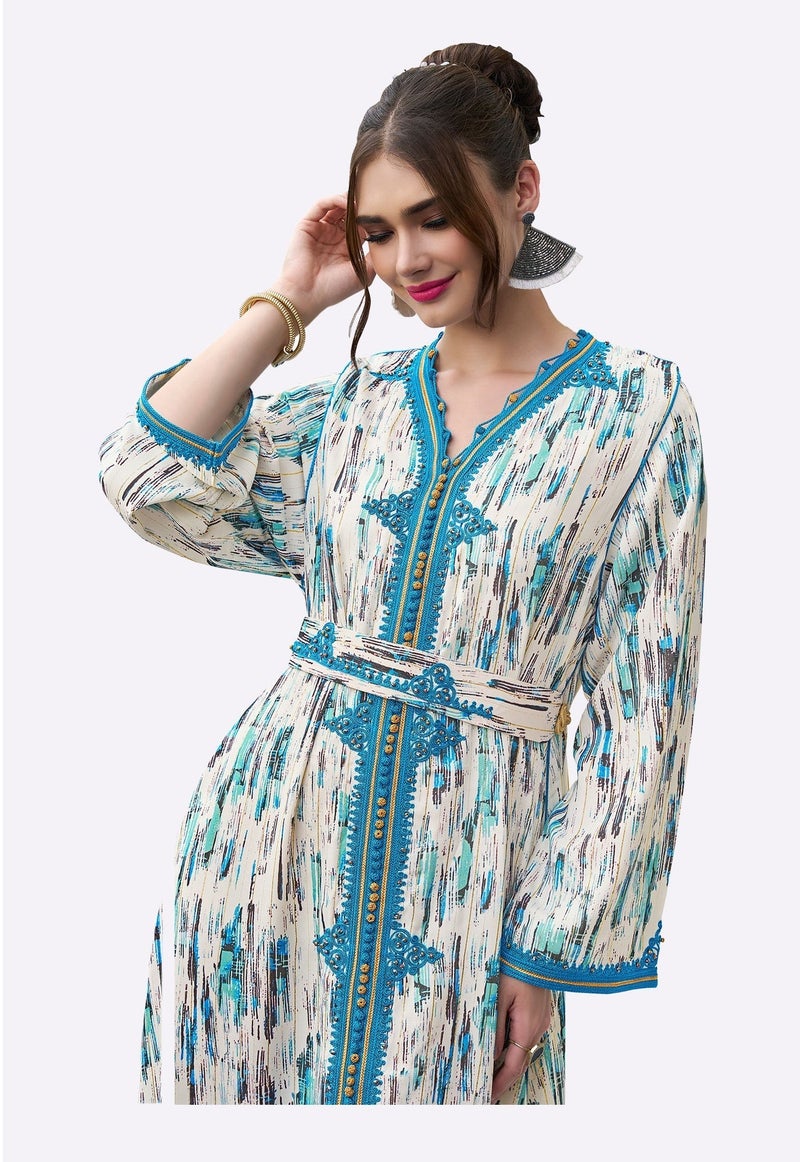 Sara Arabia جلباب سارة العربية بنمط نصف قطرة - Image 4