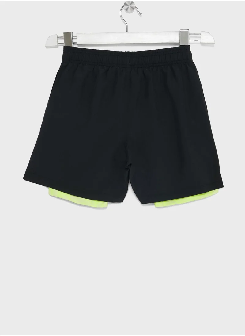 UNDER ARMOUR Boys' Woven 2-In-1 Shorts