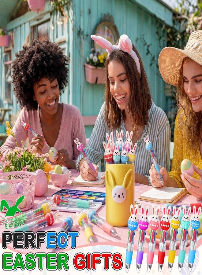 مجموعة أقلام جالورو لعيد الفصح، 98 قلمًا صغيرًا متعدد الألوان، قلم حبر جاف 4 في 1، بتصاميم لطيفة لأرنب العيد والبيض والربيع، مثالية كهدايا عيد الفصح، ومكافآت، وكتابة مكتبية، وتوزيعات حفلات. - Image 5
