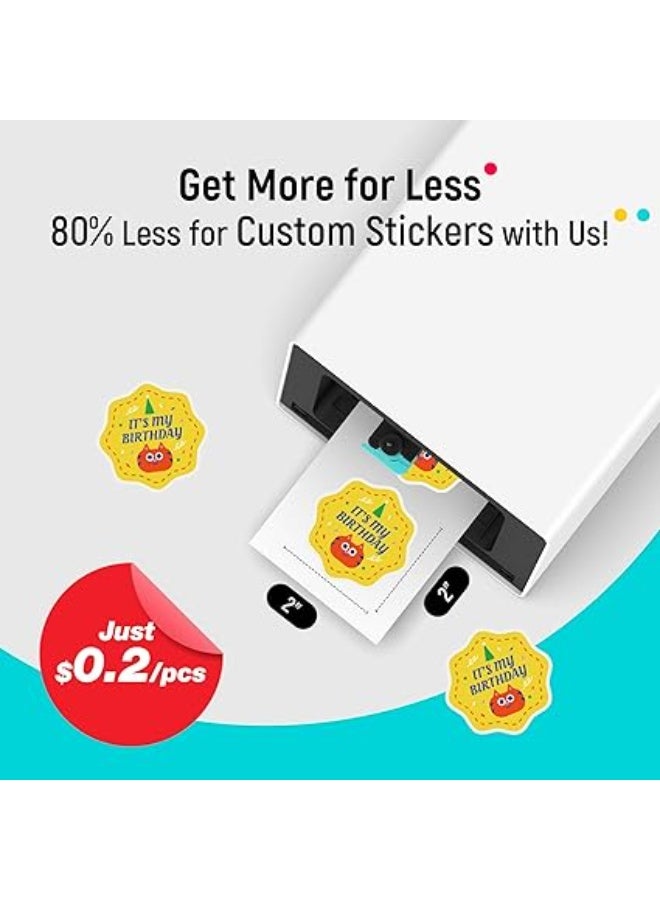 Liene PixCut S1 Color Sticker Printer & Cutting Machine - All-in-One Sticker Maker for DIY Crafts, Custom Labels & Gifts. Thermal Dye-Sublimation Photo Printer, 300 DPI, Precise AI Auto-Cutting - Image 5