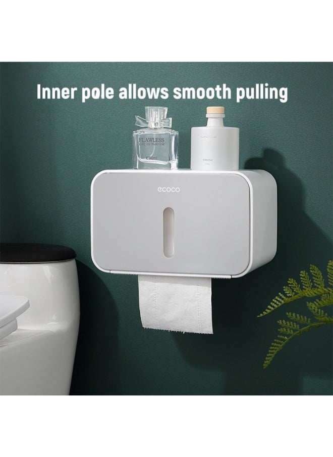 Loquat - Wall Mounted Paper Holder Dispenser Grey 21 x 13.5 x 13.5centimeter - Image 1