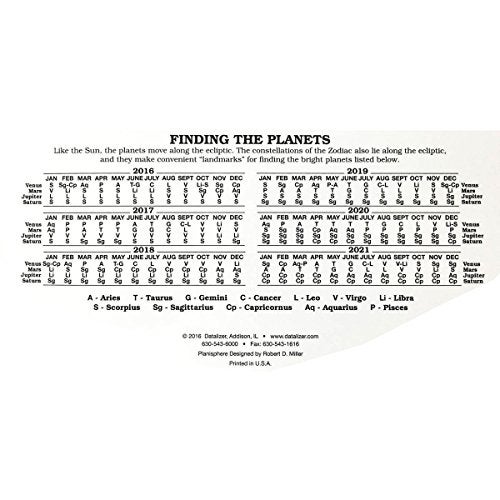 Celestial Products Miller Planisphere Star Finder, Size Large - Model 40 Degree - for latitudes 35N to 45N - Image 2