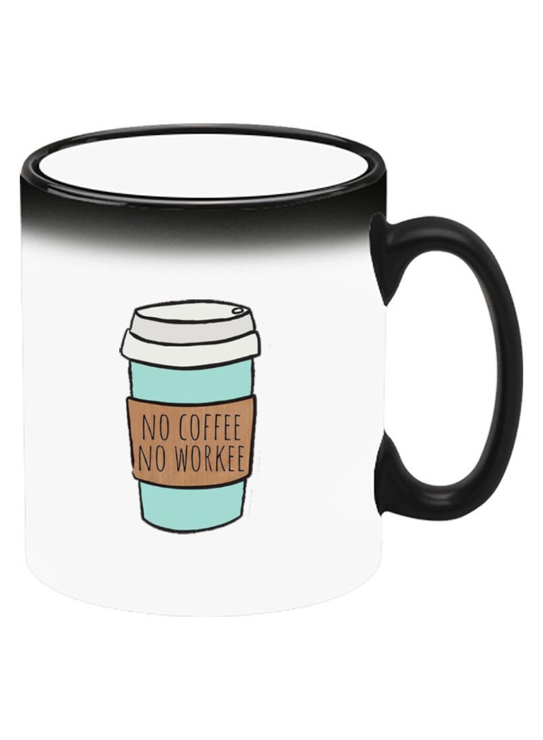 Theodor Color Changing Heat Sensitive Ceramic Mug, Image Revealed When HOT Liquid is Added! No Coffee No work - Image 2