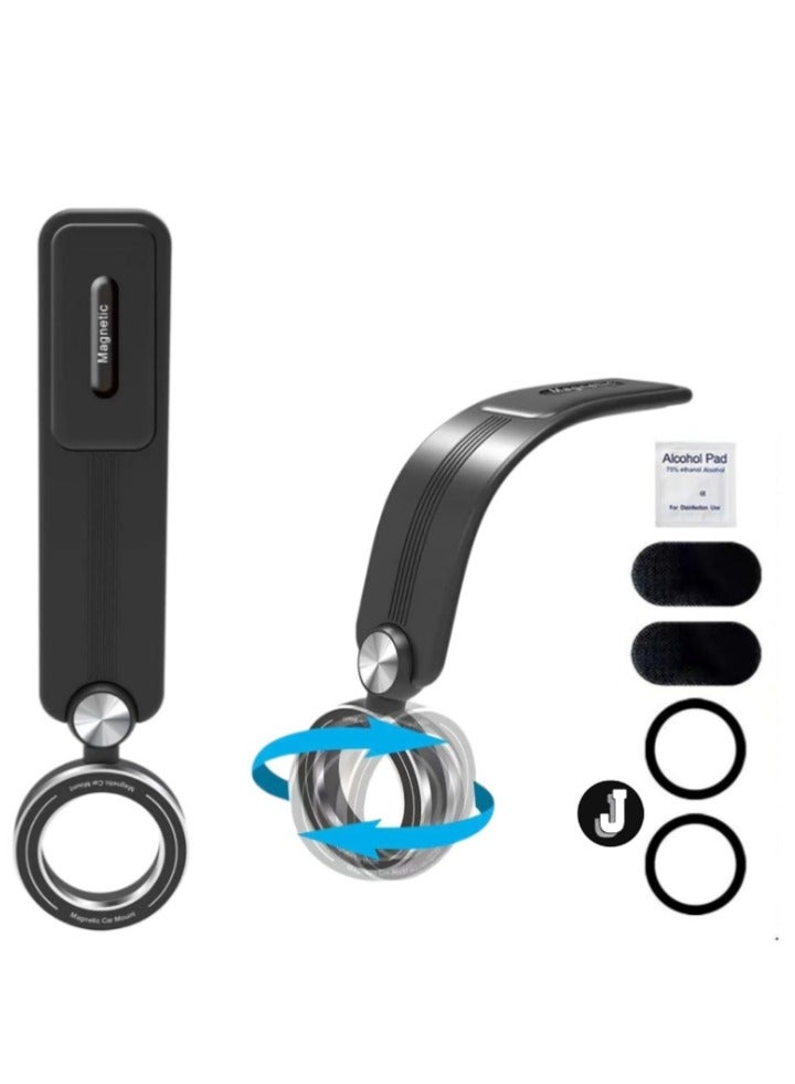 JAJEEK "NEW Universal Car Phone Holder Mount for iPhone 16 Pro – 20 Strong Magnets with 360° Rotation (Black)" - Image 1