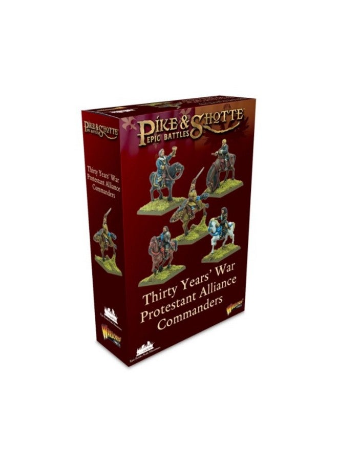 Warlord Games Pike & Shotte Epic Battles - Thirty Years War Protestant Alliance Commanders Military Table Top Wargaming Plastic Model Kit 212412002 - Image 1