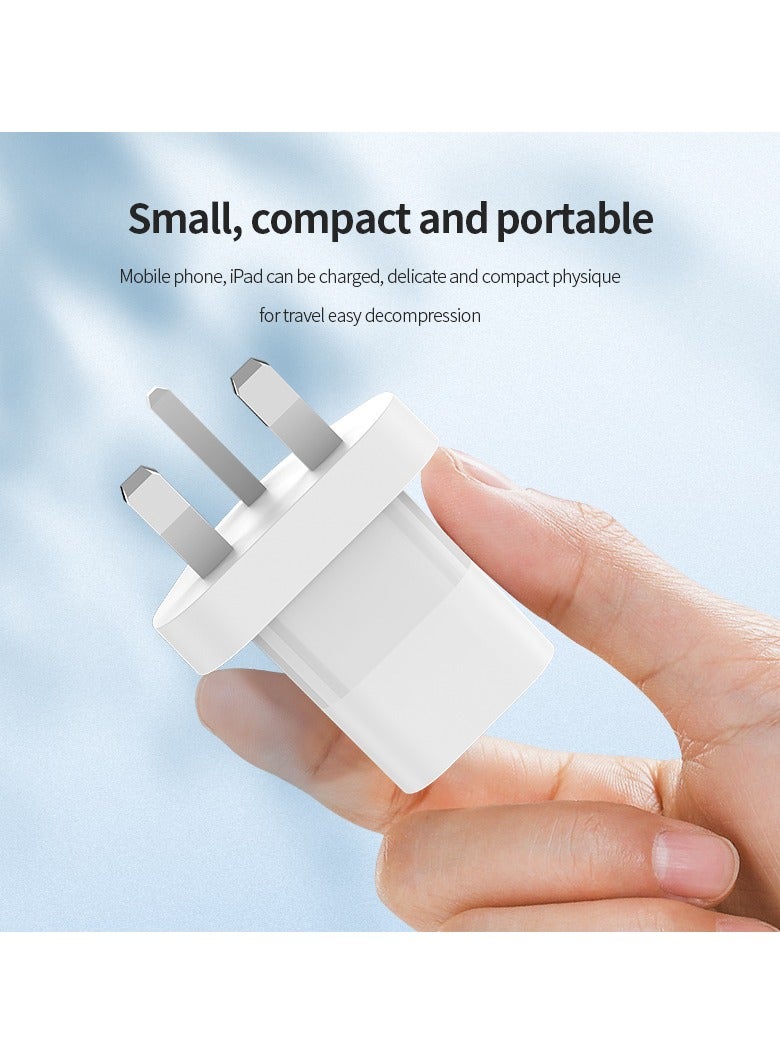 EKR 33W GaN Type-C + USB-A Power Adapter, Fast Charger for iPhone 13/14/15/16/17, Samsung Galaxy, Pixel, iPad, AirPods, White - Image 5