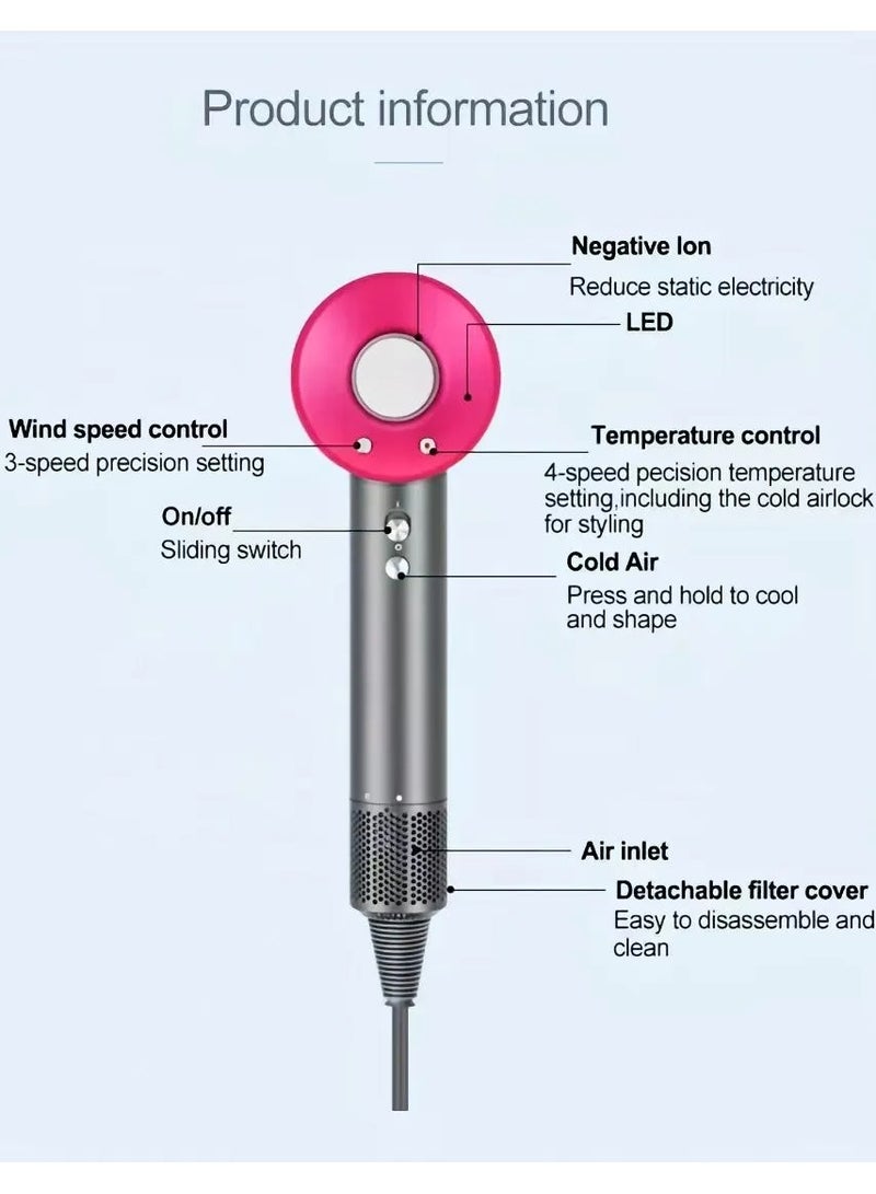 Hair dryer 5 in 1 salon Electric Hair Dryer, The Ultimate Leafless Hair Dryer Set - Image 5