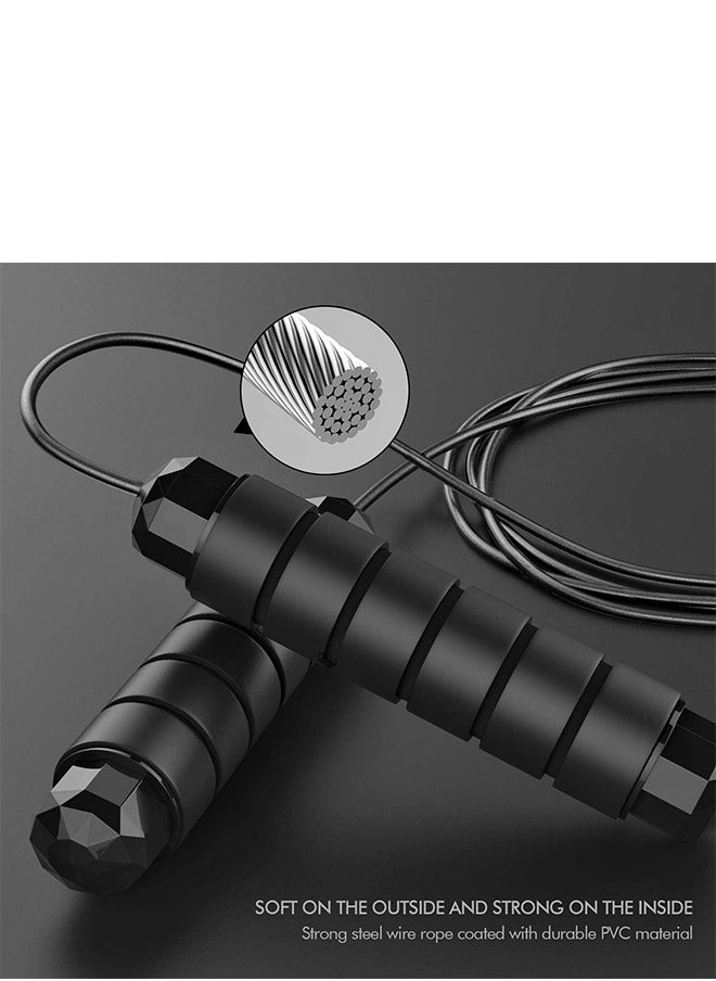 General Jump Rope, Tangle-Free Rapid Speed Jumping Rope Cable with Ball Bearings for Women, Men, and Kids, Adjustable Jumping Rope for Workout,Exercise JumpRope for Weight-loss  - Image 4