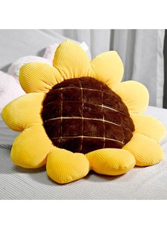 SYOSI Sunflower Flower Plush Pillow, Soft and Comfortable Sunflower Smiley Cushion Colorful Sun Flower Plush for Home Bedroom Shop Restaurant Decor (True Sunflower)  - Image 4