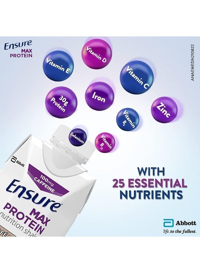 Ensure Max Protein Nutrition Shake Cafe Mocha 330 ml Pack of 12 - Image 4