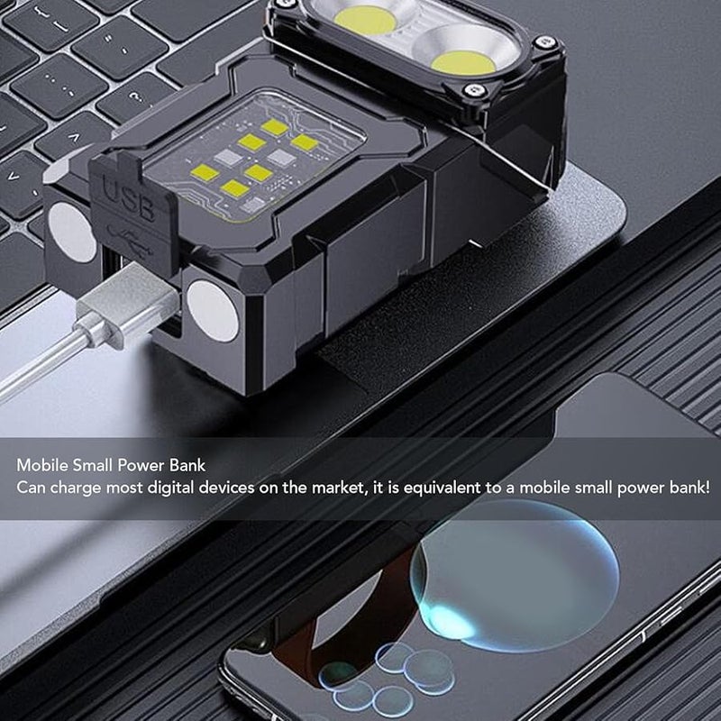 Magnetic Rechargeable COB Flashlight High Brightness For Repairing And Inspection - Image 4