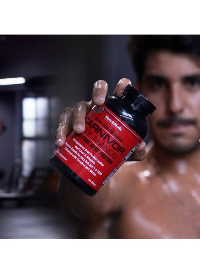 MUSCLEMEDS Carnivor Beef Aminos 300 Tablets 100 Serving - Image 3