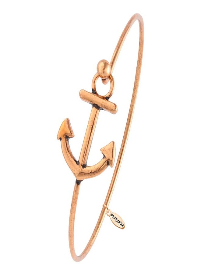 نوماندا سوار من مجوهرات نوماندا البحرية النسائية، بتصميم مرساة بحار، سهل الفتح (برونز أحمر عتيق) - Image 1