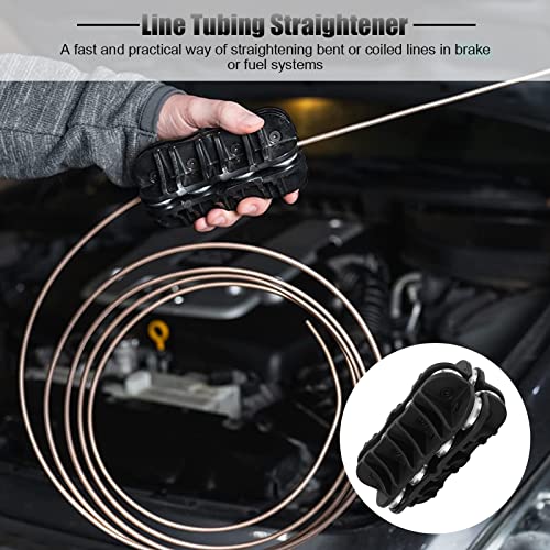 YOSOO 3/8in Brake Pipe Straightening Tool, Brake Line Tubing Straightener Metal Tube Straightening Tool Universal for Brake Fuel System Lines - Image 2