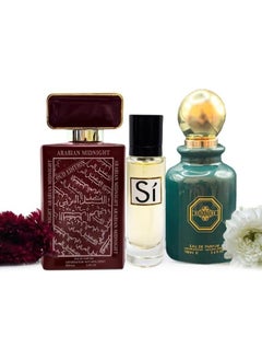 B BRAG Pack of 3 B Brag  Signature 100ml Midnight Oud 100ml SI perfume 30ml. Best Perfumes for Men Long Lasting Women's and men's fragrances Perfume for Women 