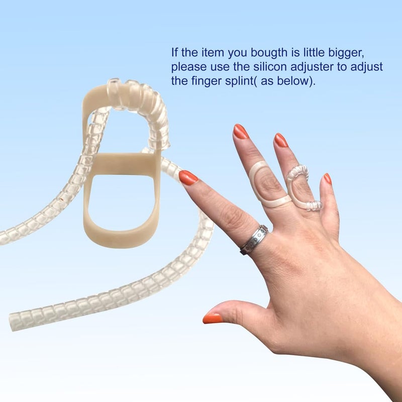 UAKIKAU Oval Finger Splint 8 pcs, Finger Splints for Arthritis, Mallet Finger, Trigger Finger Splint, hypermobility(EDS) finger For Thumb/Middle,/Index/Pinky or Ring Finger (Large(5,6,7,8,9,10,11,12)) - Image 5