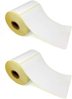 Generic Thermal Paper Stickers for Barcode Printer 10x15cm Address and Barcode Printable Label Sticker- 500 Label Pack Of 2  - Image 1