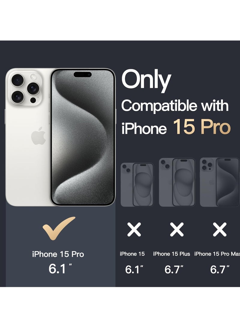 BORTONY iPhone 15 Pro Case Clear Ultra Slim Thin Flexible Scratch Resistant Gel Rubber Soft Silicone Protective Case Cover for Apple iPhone 15 Pro 6.1 Inch 2023 - Image 2