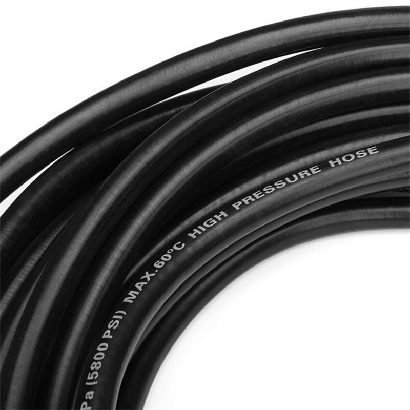 Pressure Washer Hose: Black PVC & Stainless Steel, Kink-Resistant, Durable - High Pressure Cleaning Accessory for Indoor Outdoor Pipe Drain Toilet Cleaning - Image 5