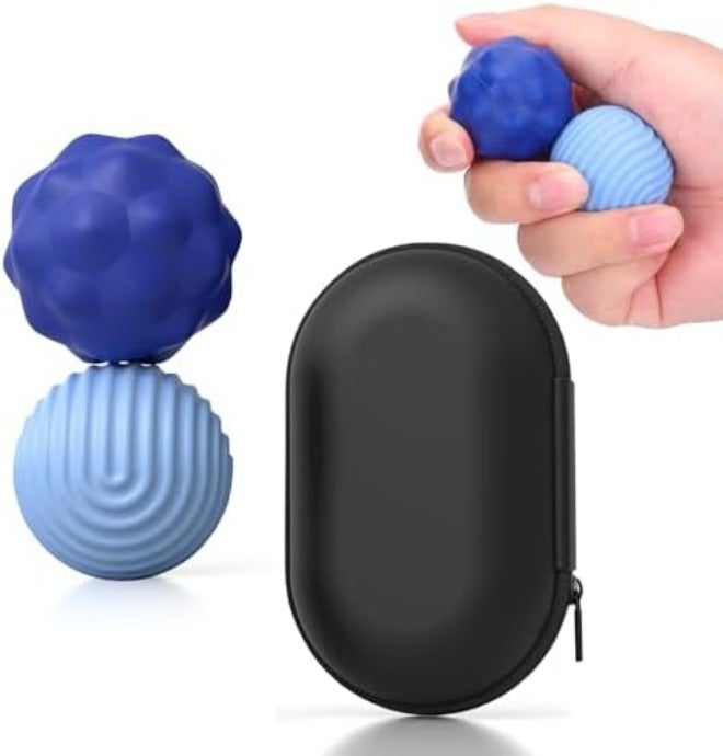 BUSOHA Silicone Fidget Balls - 4 Pack Fidget Toys Adults Sensory Toys Stress Balls for Adults Teens Gifts for Calming,Autism and ADHD  Office