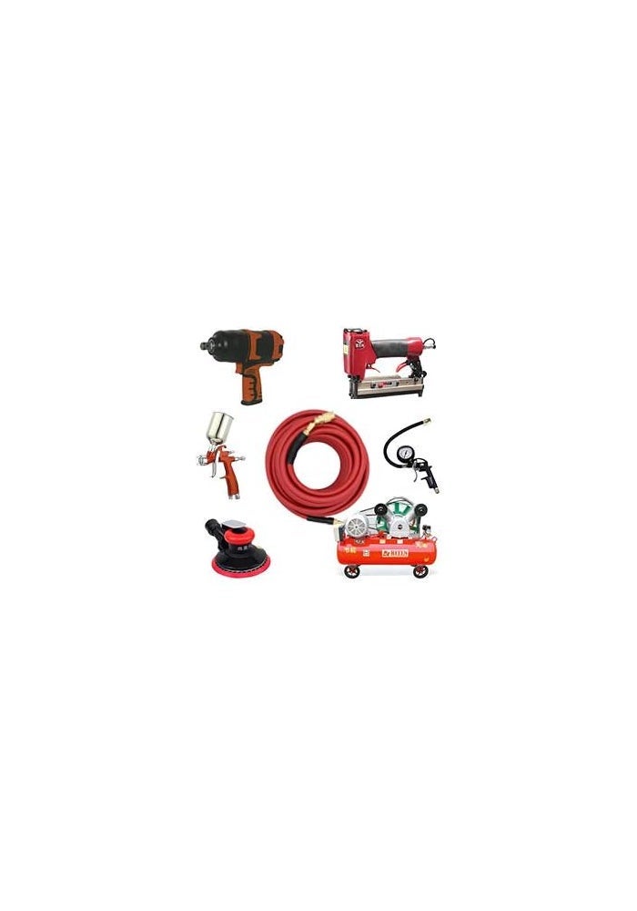 YOTOO 3/8-Inch by 25-Feet Rubber Air Compressor Hose with Bend Restrictor and Brass Quick Coupler - Image 5