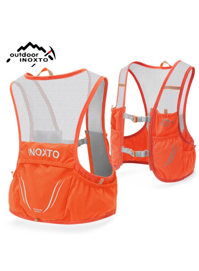 INOXTO Inoxto Trail Running Backpack, Lightweight Fitted Vest, 2.5l Marathon Summer Backpack, Water Bottle Holder, 592l Size, Orange Color - Image 1