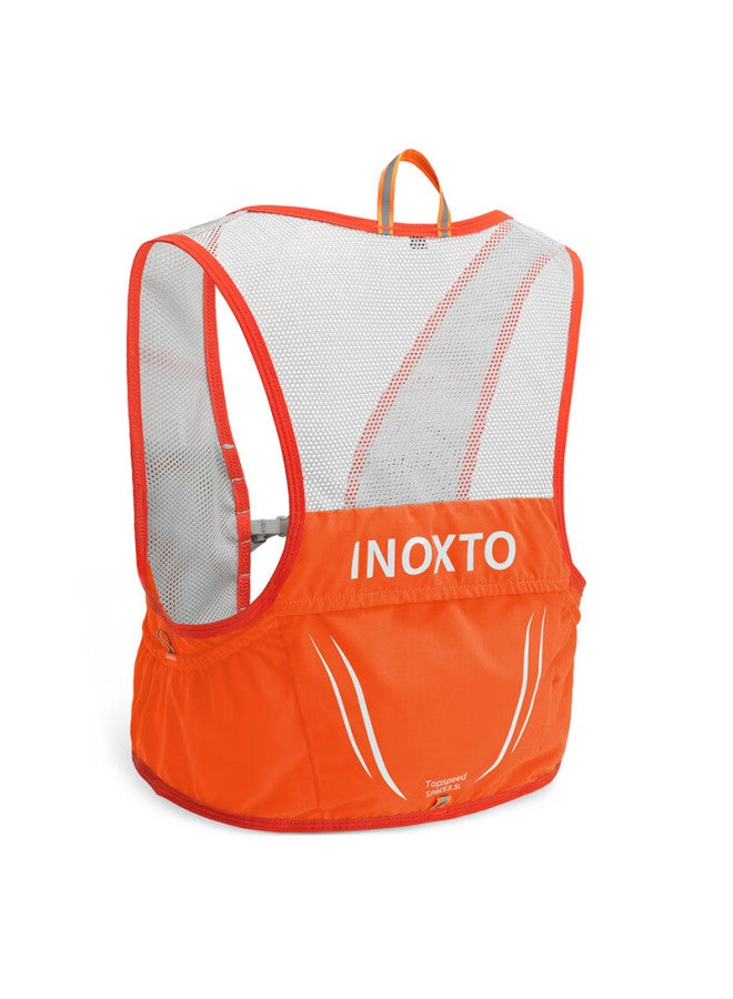 INOXTO Inoxto Trail Running Backpack, Lightweight Fitted Vest, 2.5l Marathon Summer Backpack, Water Bottle Holder, 592l Size, Orange Color - Image 2