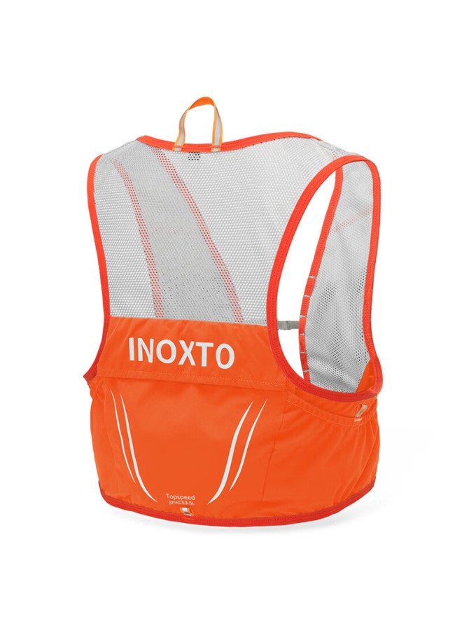 INOXTO Inoxto Trail Running Backpack, Lightweight Fitted Vest, 2.5l Marathon Summer Backpack, Water Bottle Holder, 592l Size, Orange Color - Image 5