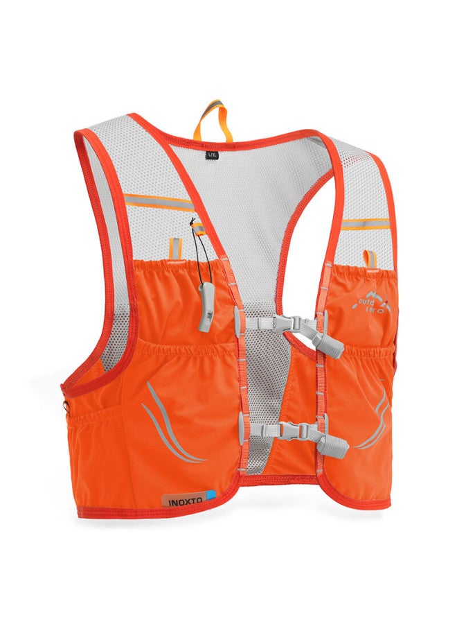 INOXTO Inoxto Trail Running Backpack, Lightweight Fitted Vest, 2.5l Marathon Summer Backpack, Water Bottle Holder, 592l Size, Orange Color - Image 4