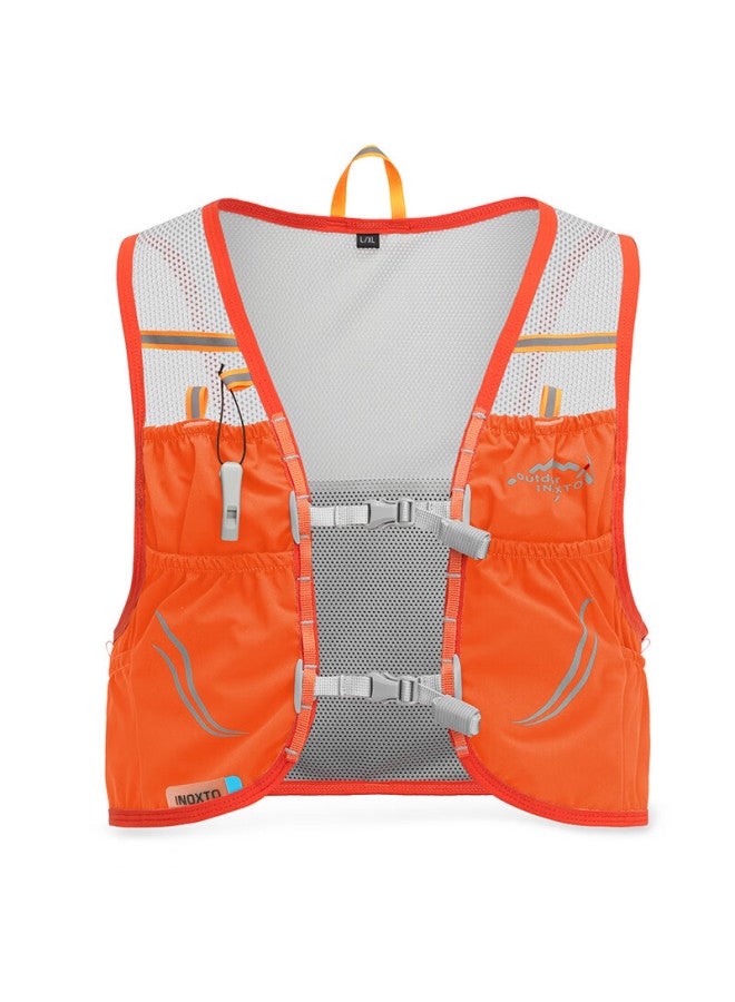 INOXTO Inoxto Trail Running Backpack, Lightweight Fitted Vest, 2.5l Marathon Summer Backpack, Water Bottle Holder, 592l Size, Orange Color - Image 3